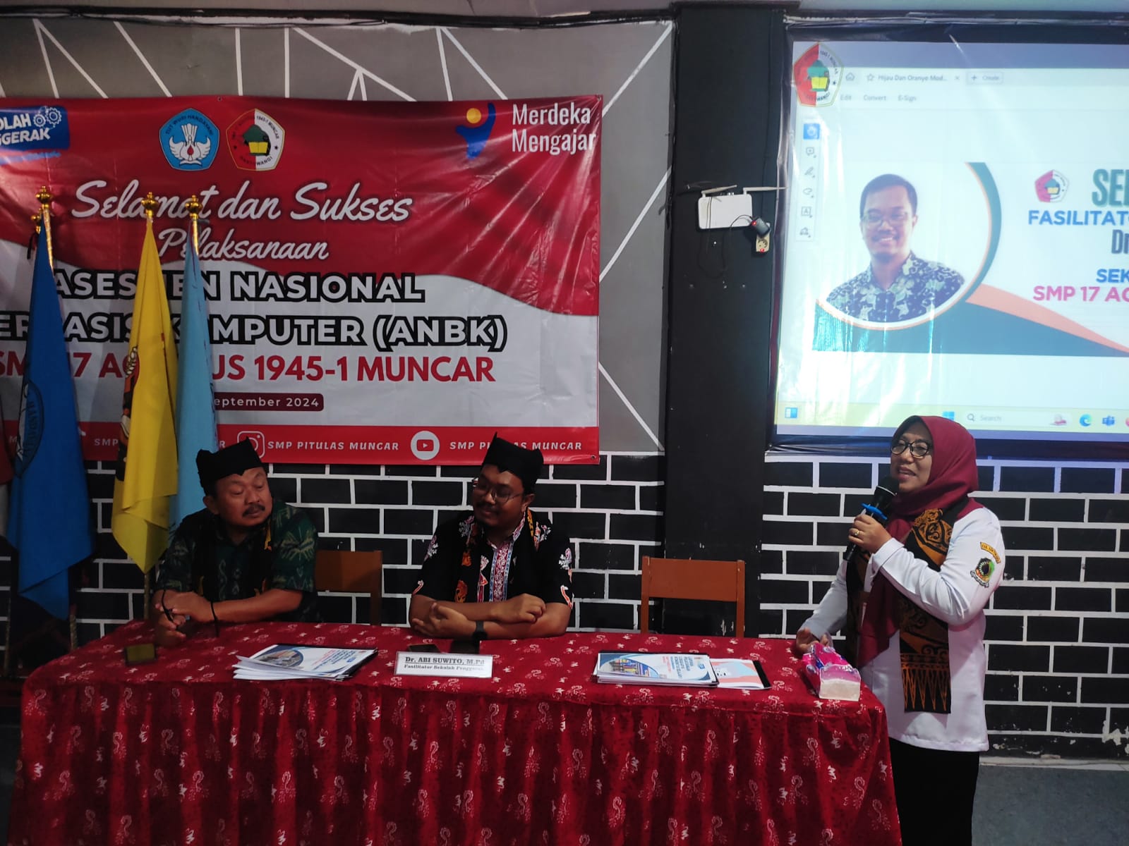 Kunjungan Fasilitator Sekolah Penggerak Bapak Dr. Abi Suwito, M.Pd